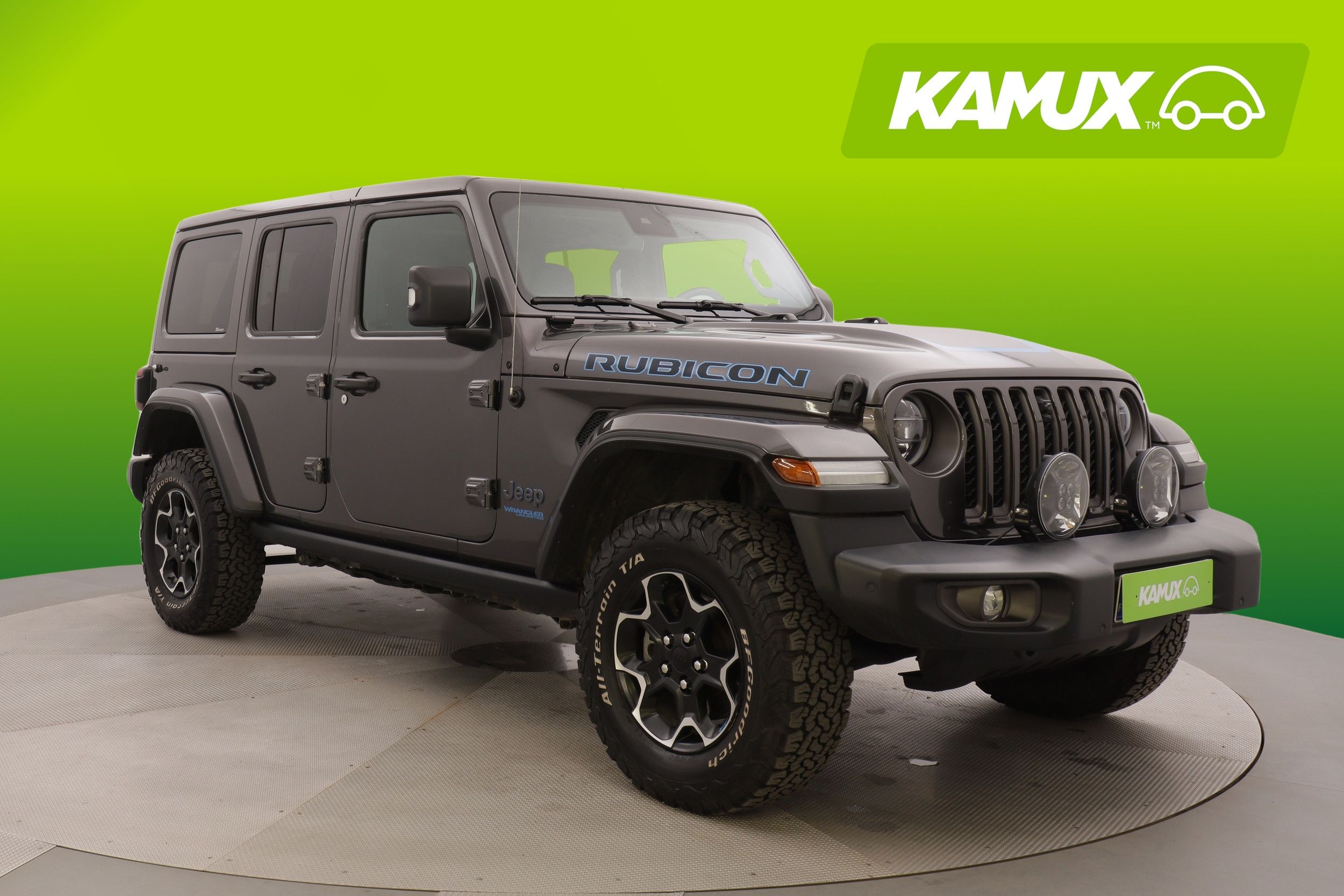 Jeep Wrangler Wrangler 2.0 PHEV 4x4 Rubicon Unlimited - 2x Renkaat & 1x Vanteet