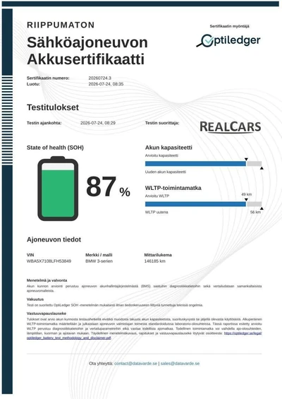 BMW 330 330e Sedan M Sport 2020, kuva 2/18