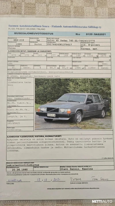 Volvo 740 1989, kuva 7/7