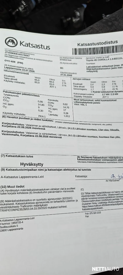 Toyota Corolla 2000, kuva 2/3
