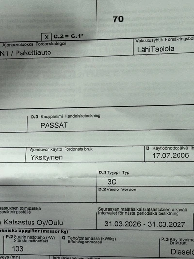 Volkswagen Passat 2006, kuva 2/7