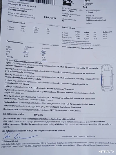 Volkswagen Golf 1998, kuva 8/8