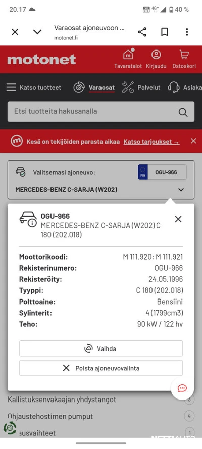 Mercedes-Benz 180 1996, kuva 3/3
