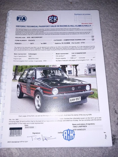 Volkswagen Golf VW Gollf 1600 GTi 1980, photo 1/7
